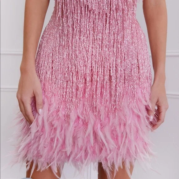 Nadine Merabi Lottie Pink Dress XS / US 2 - Picture 6 of 14